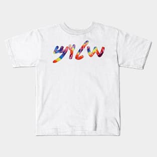 Shalom - Peace (Paleo-Hebrew, Tie-Dye) Kids T-Shirt